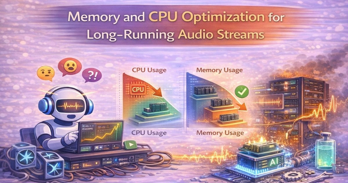 Memory and CPU Optimization for Long-Running Audio Streams