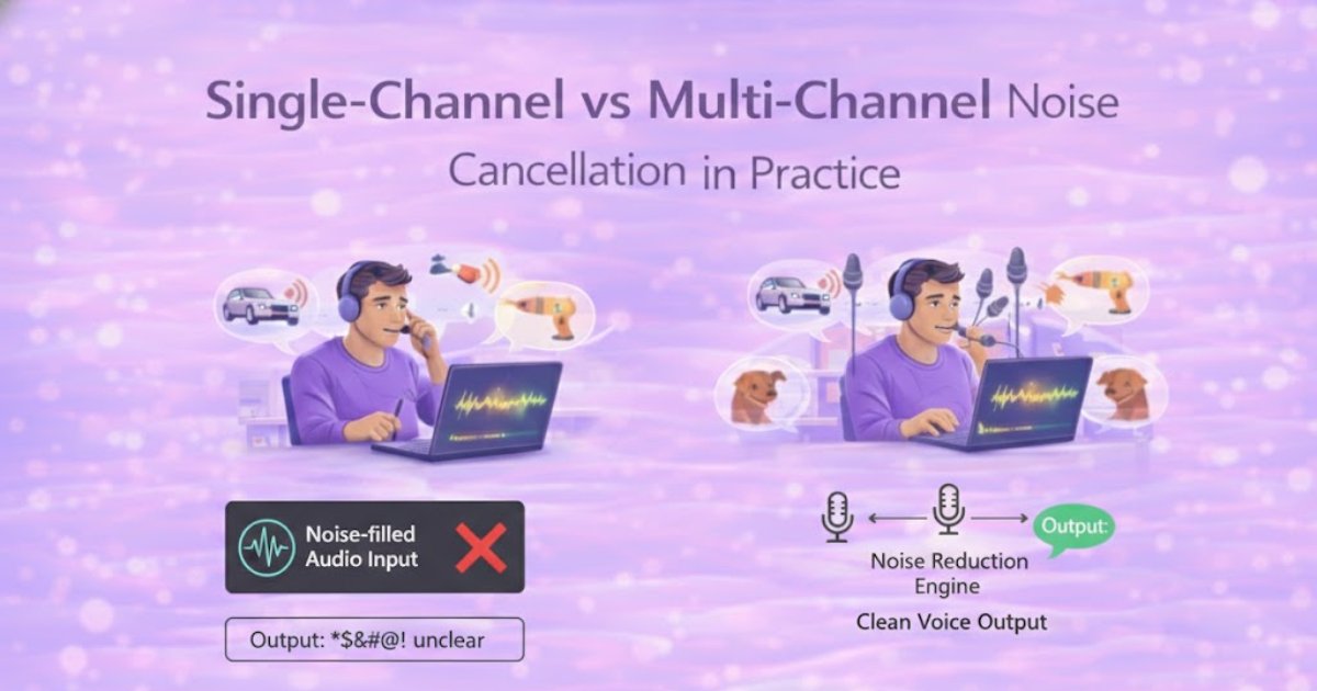 Single-Channel vs Multi-Channel Noise Cancellation