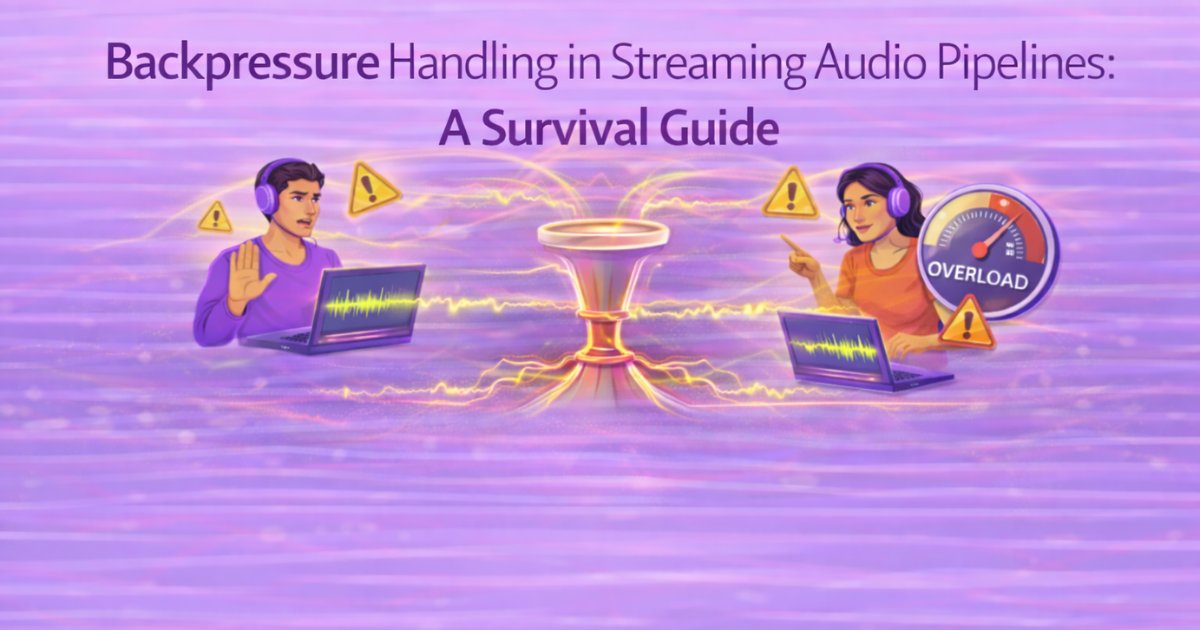 Backpressure Handling in Streaming Audio Pipelines: A Survival Guide