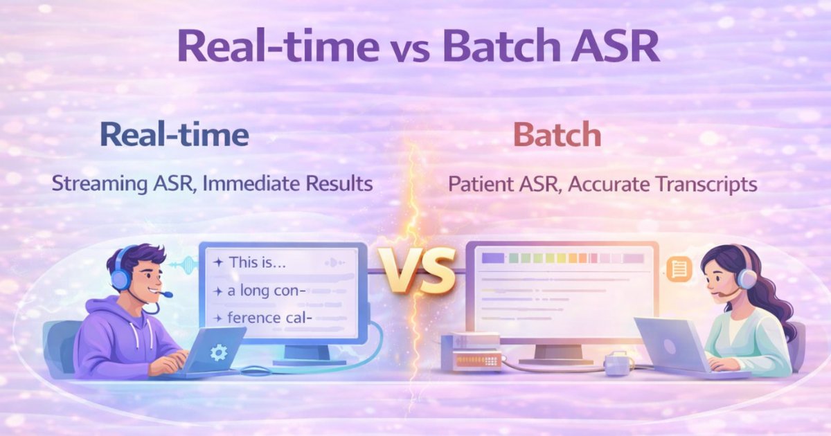 Real-time vs Batch Speech Recognition: Difference, Architecture, and Common Issues