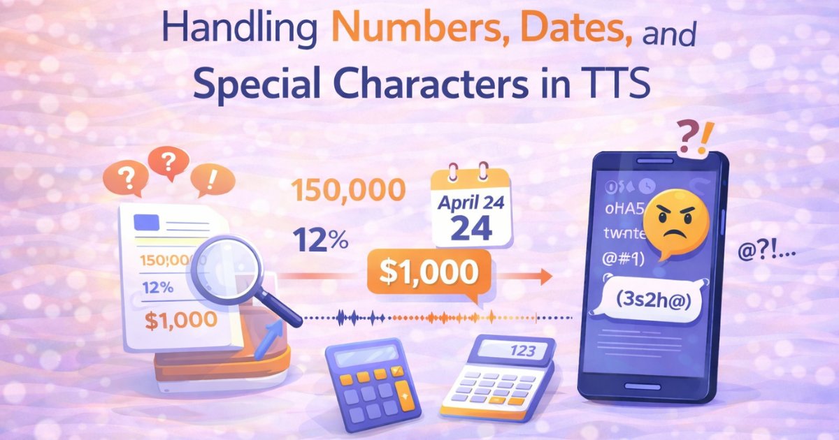 Handling Numbers, Dates, and Special Characters in TTS