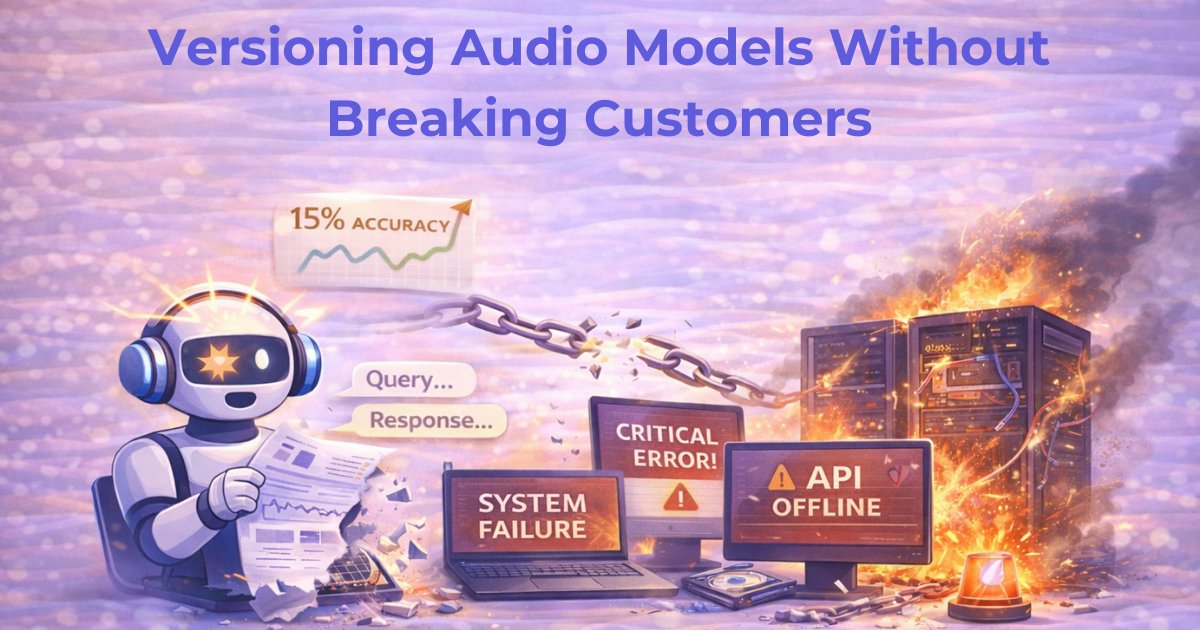 Versioning Audio Models Without Breaking Customers