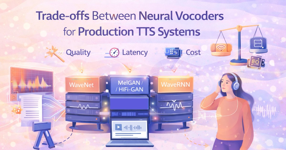 Trade-offs Between Neural Vocoders for Production TTS Systems